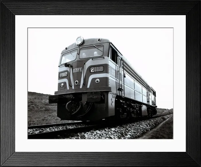 Framed Print : Alco Diesel-Electric Locomotive by RENFE Framed Print : Alco Diesel-Electric Locomotive by RENFE
