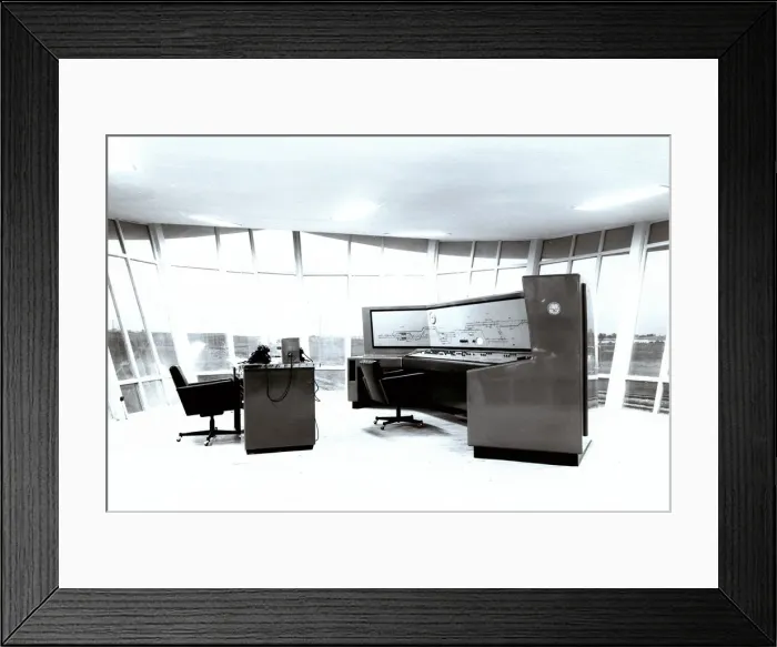 Framed Print : Electronic control of railway stations, the CTC cab, Madrid Framed Print : Electronic control of railway stations, the CTC cab, Madrid