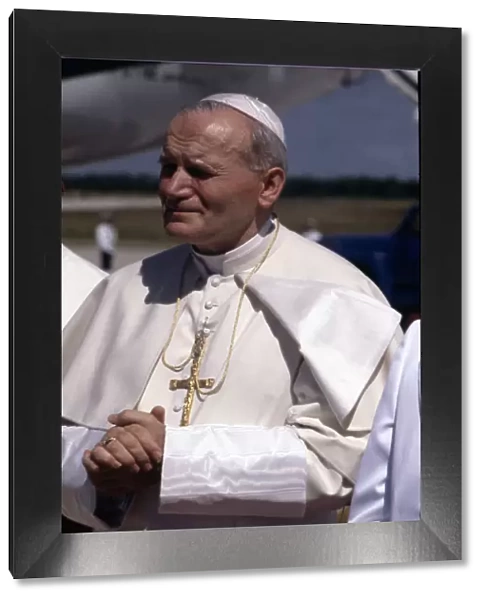 Juan Pablo II (1920-2005) the Pope during his visit to Congo