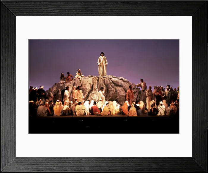 Framed Print : The Passion of Esparreguera, scene of the Sermon on the Mount Framed Print : The Passion of Esparreguera, scene of the Sermon on the Mount