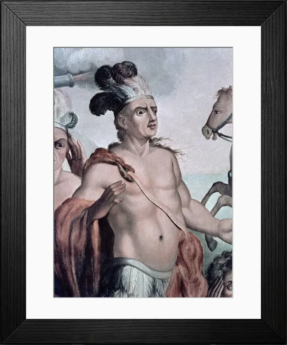 Framed Print : Moctezuma II (1466-1520), Aztec emperor Framed Print : Moctezuma II (1466-1520), Aztec emperor