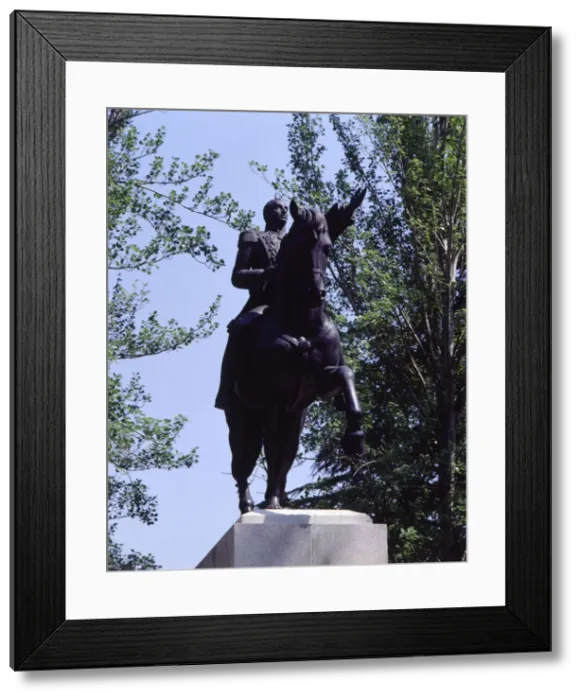 Framed Print : Equestrian statue of Simon Bolivar The Liberator (1783-1830), military and hero Framed Print : Equestrian statue of Simon Bolivar The Liberator (1783-1830), military and hero