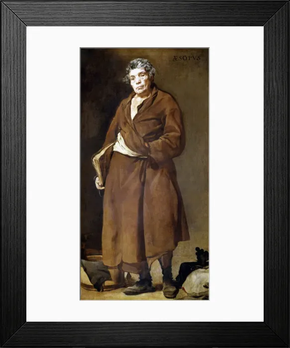 Framed Print : Aesop (7th-6th century bC), Greek writer of fables, oil painting by Velazquez Framed Print : Aesop (7th-6th century bC), Greek writer of fables, oil painting by Velazquez