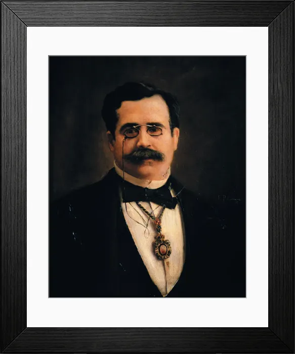 Framed Print : Canalejas and Jose Mendez (1854-1912), Spanish politician