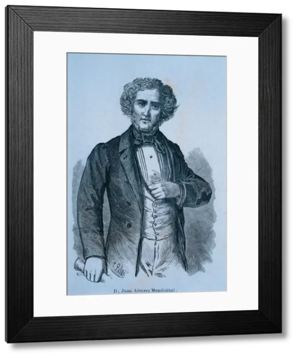 Framed Print : Mendizabal, Juan Alvarez Mendez (1790-1853), Spanish politician Framed Print : Mendizabal, Juan Alvarez Mendez (1790-1853), Spanish politician
