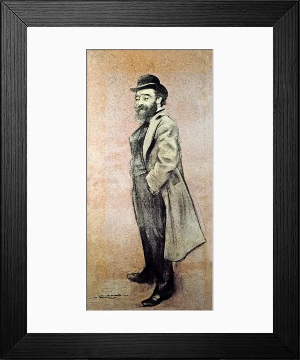 Framed Print : Portrait of Eliseo Meifren, Spanish painter. Charcoal drawing by Ramon Casas Framed Print : Portrait of Eliseo Meifren, Spanish painter. Charcoal drawing by Ramon Casas