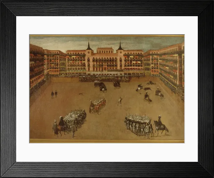 Framed Print : The Plaza Mayor of Madrid during a royal bullfighting party, 1664 Framed Print : The Plaza Mayor of Madrid during a royal bullfighting party, 1664