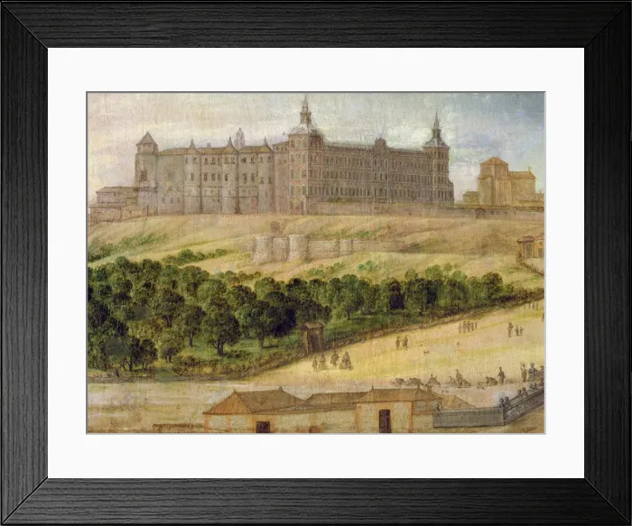 Framed Print : View of the Alcazar of Madrid, 1650 Framed Print : View of the Alcazar of Madrid, 1650