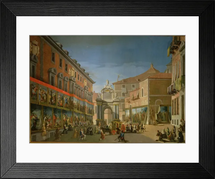 Framed Print : Arch of Triumph of St. Mary in the Mayor street in Madrid Framed Print : Arch of Triumph of St. Mary in the Mayor street in Madrid