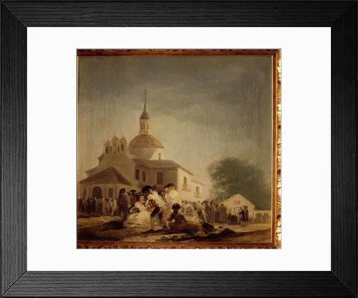 Framed Print : The Hermitage of San Isidro in Madrid, 1788, oil by Goya Framed Print : The Hermitage of San Isidro in Madrid, 1788, oil by Goya