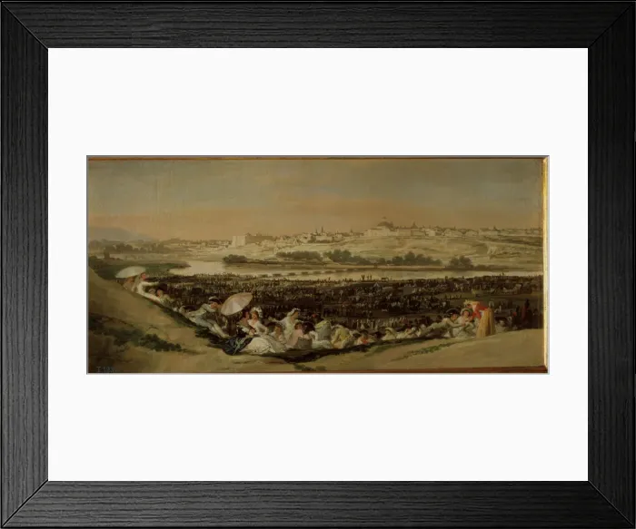 Framed Print : The prairie of San Isidro de Madrid, 1788, oil painting by Francisco de Goya Framed Print : The prairie of San Isidro de Madrid, 1788, oil painting by Francisco de Goya
