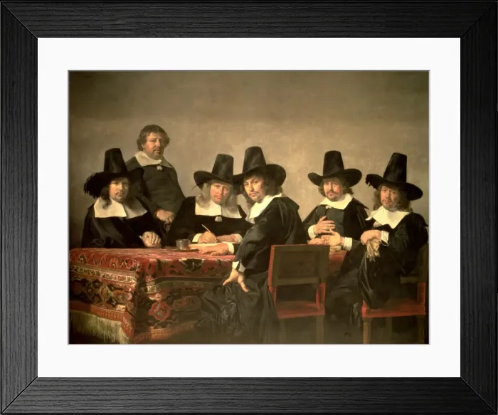 Framed Print : The regents of the orphanage of Haarlem, 1663 Framed Print : The regents of the orphanage of Haarlem, 1663