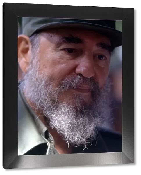 Fidel Castro (1926-) Cuban politician, 1992 portrait