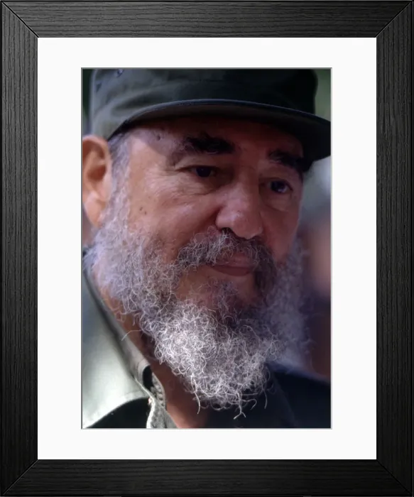 Framed Print : Fidel Castro (1926-) Cuban politician, 1992 portrait Framed Print : Fidel Castro (1926-) Cuban politician, 1992 portrait