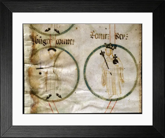 Framed Print : Ramon Berenguer III El Grande (1082-1131), count of Barcelona and Ramiro II El Monje Framed Print : Ramon Berenguer III El Grande (1082-1131), count of Barcelona and Ramiro II El Monje