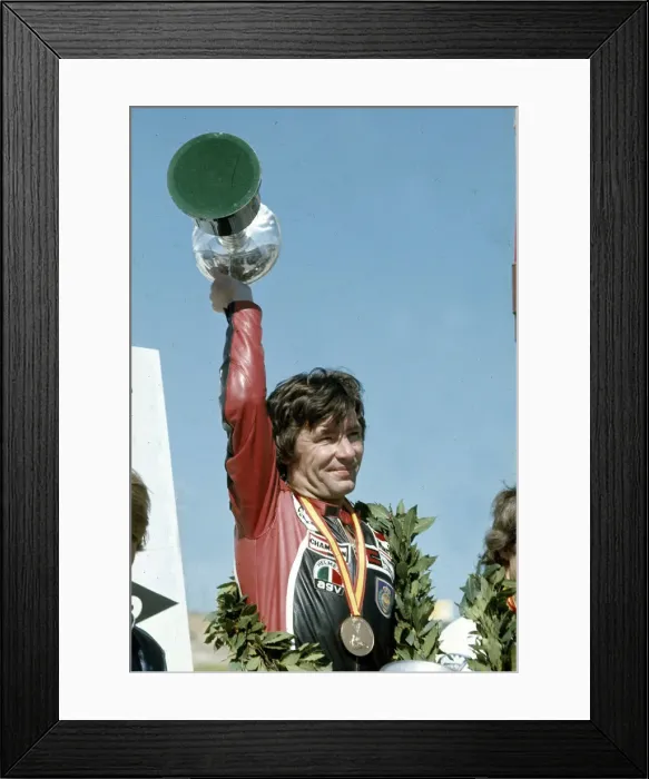 Framed Print : Angel Nieto Roldan (1947-), Spanish motorcyclist Framed Print : Angel Nieto Roldan (1947-), Spanish motorcyclist