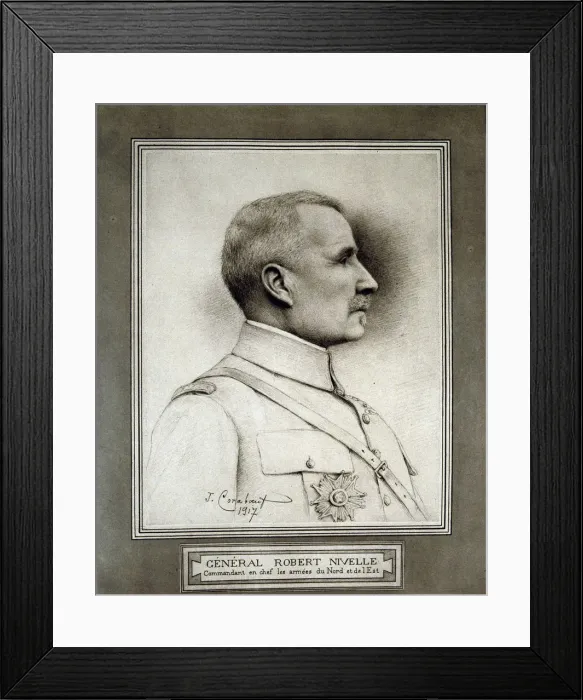 Framed Print : Robert Georges Nivelle (1856-1924), French military, General of the First World War Framed Print : Robert Georges Nivelle (1856-1924), French military, General of the First World War