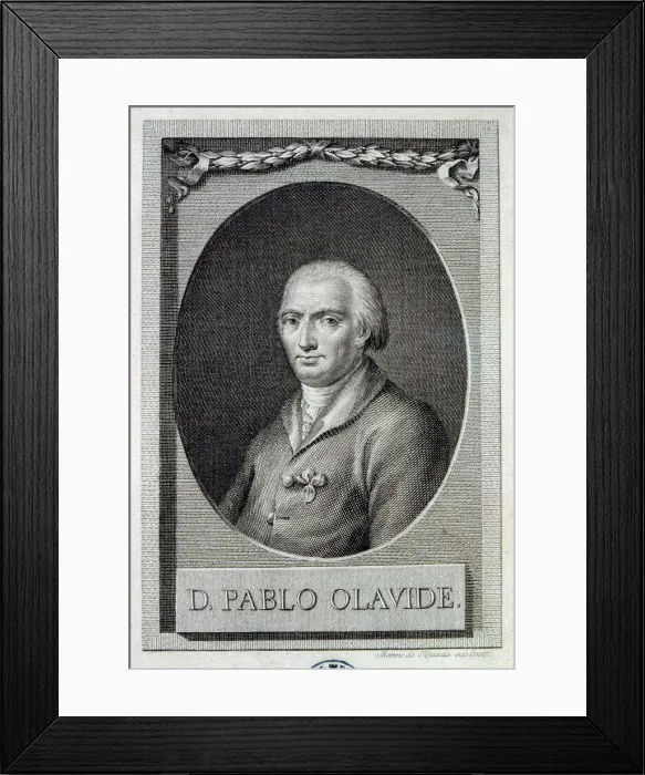 Framed Print : Pablo Olavide (1725-1803), Spanish politician, engraving by Moreno de Texada Framed Print : Pablo Olavide (1725-1803), Spanish politician, engraving by Moreno de Texada