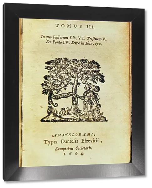 Cover of a book with several works by Publio Ovidio Nason, including Sad and Pontic
