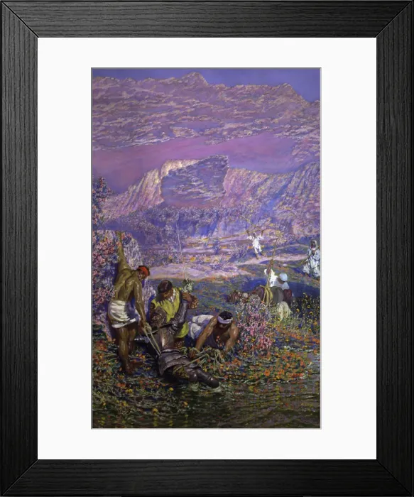 Framed Print : Out of the water (part 2, chapter 29), episode of Don Quixote, character of Miguel Framed Print : Out of the water (part 2, chapter 29), episode of Don Quixote, character of Miguel