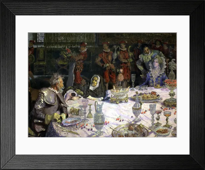 Framed Print : Dinner at the home of the Dukes (part 2, chapter 21) episode of Don Quixote, Miguel Framed Print : Dinner at the home of the Dukes (part 2, chapter 21) episode of Don Quixote, Miguel