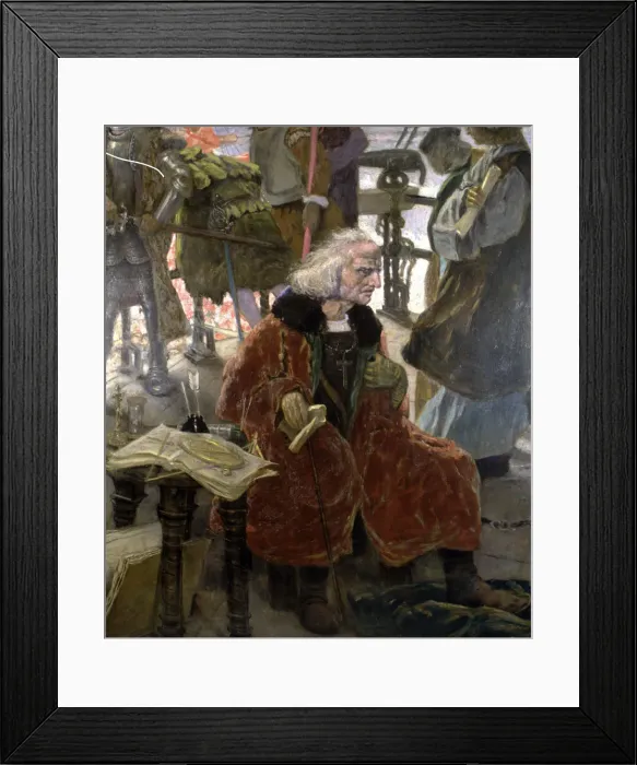 Framed Print : Return of Columbus detail of an oil, 1924, Christopher Columbus (1451-1506) Italian Framed Print : Return of Columbus detail of an oil, 1924, Christopher Columbus (1451-1506) Italian