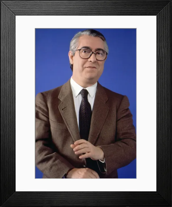 Framed Print : Jose Luis Coll (1931-2007) Spanish writer and humorist, portrait of 1975 Framed Print : Jose Luis Coll (1931-2007) Spanish writer and humorist, portrait of 1975