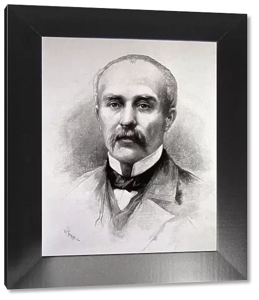 Georges Clemenceau (1841-1929), French politician and government president, engraving