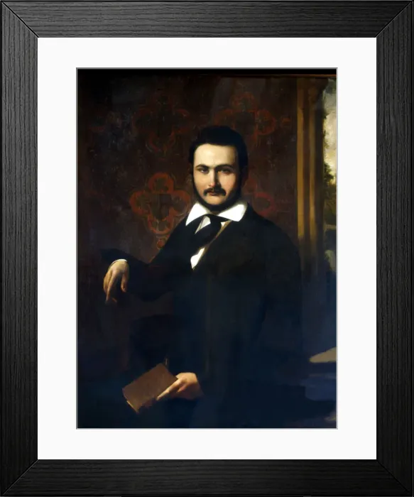 Framed Print : Pau Piferrer (1818-1848), Catalan writer Framed Print : Pau Piferrer (1818-1848), Catalan writer