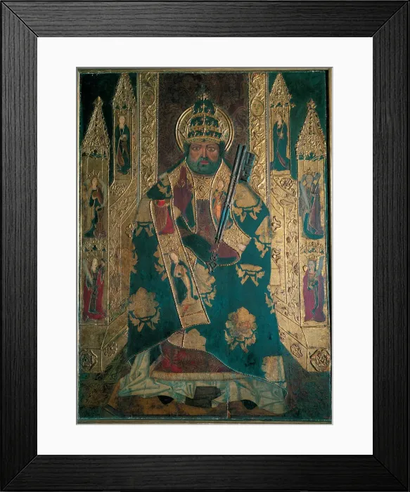 Framed Print : Benedicto XIII, alleged portrait of the antipope called Pedro de Luna who is representing Framed Print : Benedicto XIII, alleged portrait of the antipope called Pedro de Luna who is representing