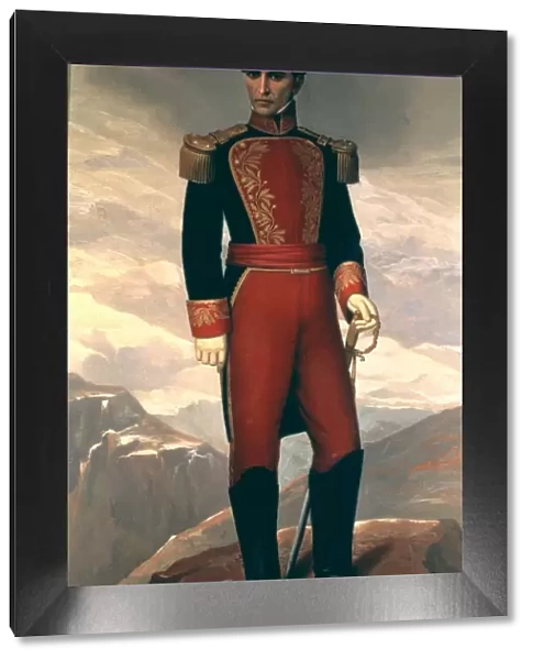 Simon Bolivar The Liberator (1783-1830), military and hero of the American Revolution