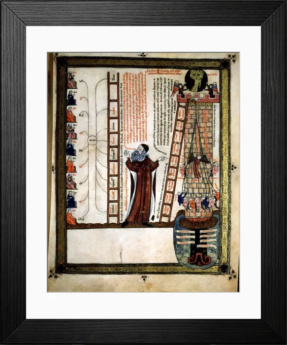 Framed Print : Ramon Llull (1235 - 1315), Majorcan philosopher and theologian, representing Framed Print : Ramon Llull (1235 - 1315), Majorcan philosopher and theologian, representing