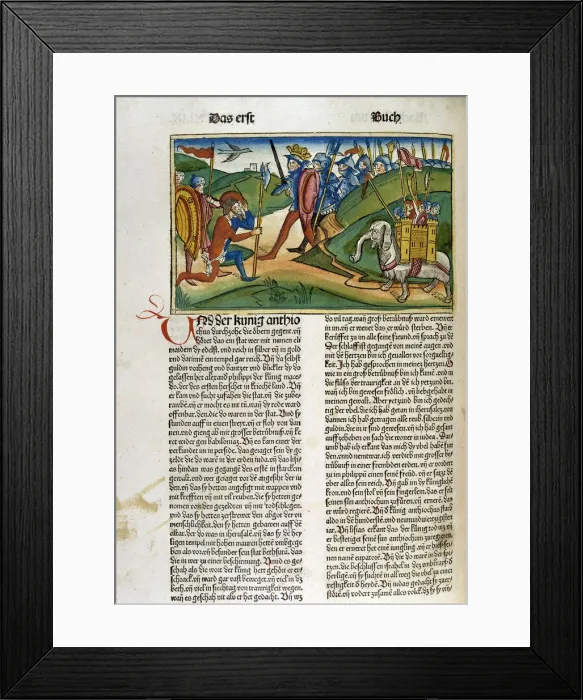 Framed Print : A page from the Bible of Nuremberg, German edition, 1483 Framed Print : A page from the Bible of Nuremberg, German edition, 1483