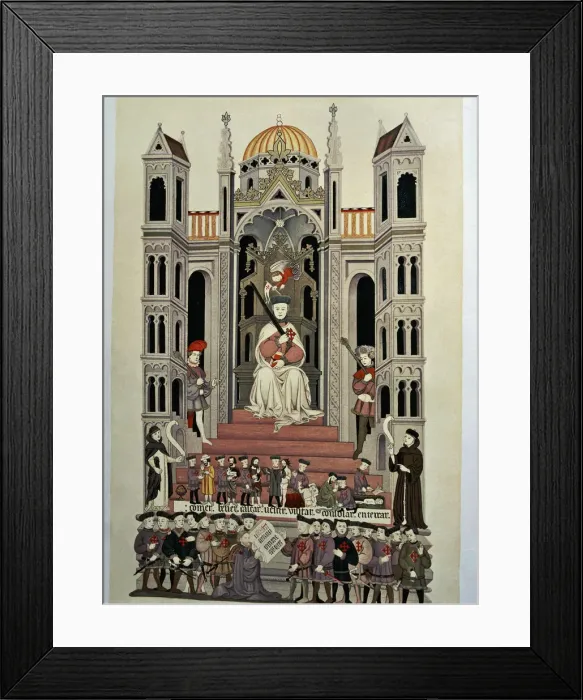 Framed Print : Frontispiece of the bible of the Casa de Alba Framed Print : Frontispiece of the bible of the Casa de Alba