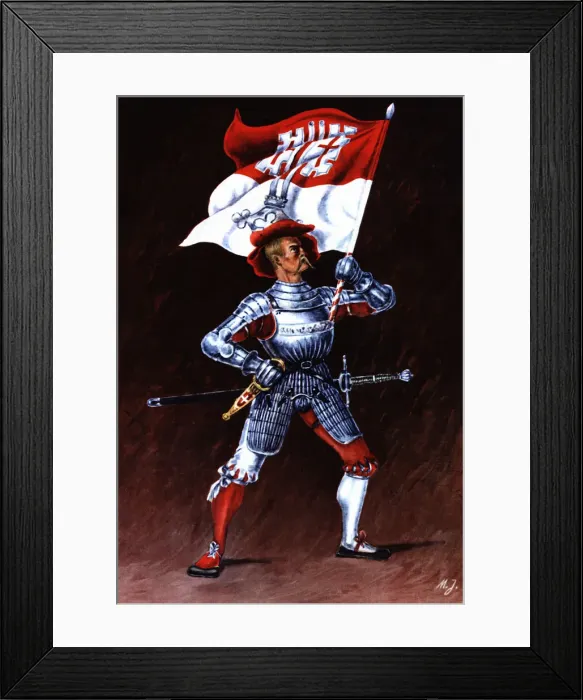 Framed Print : Flag bearer from the canton of Unterwald, c Framed Print : Flag bearer from the canton of Unterwald, c
