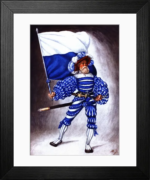Framed Print : Flag bearer from the canton of Lucerna, c Framed Print : Flag bearer from the canton of Lucerna, c