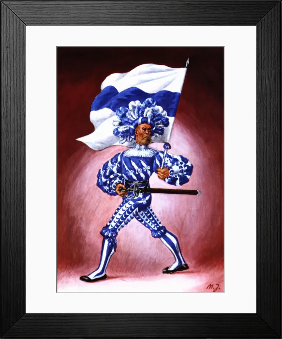 Framed Print : Flag bearer from the canton of Zoug, c. 1510 Framed Print : Flag bearer from the canton of Zoug, c. 1510