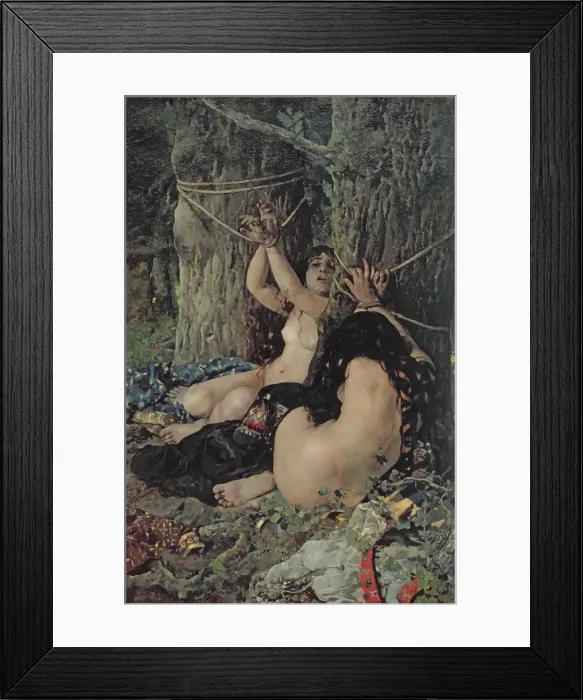 Framed Print : The daughters of the Cid, oil, 1879 Framed Print : The daughters of the Cid, oil, 1879