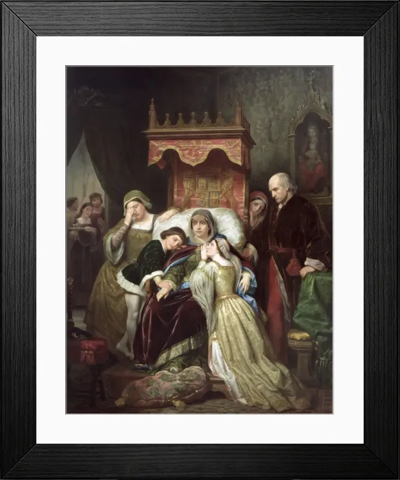 Framed Print : The madness of Isabel of Portugal, oil around 1855 Framed Print : The madness of Isabel of Portugal, oil around 1855