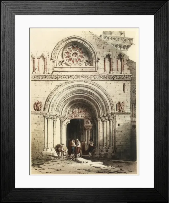 Framed Print : Portico of the church of San Pedro in Olite Framed Print : Portico of the church of San Pedro in Olite