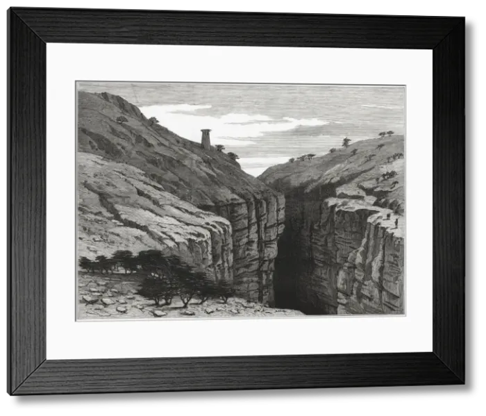 Framed Print : British-Afghan war, watchtower in the Khyber Pass on the Afghan border with India Framed Print : British-Afghan war, watchtower in the Khyber Pass on the Afghan border with India