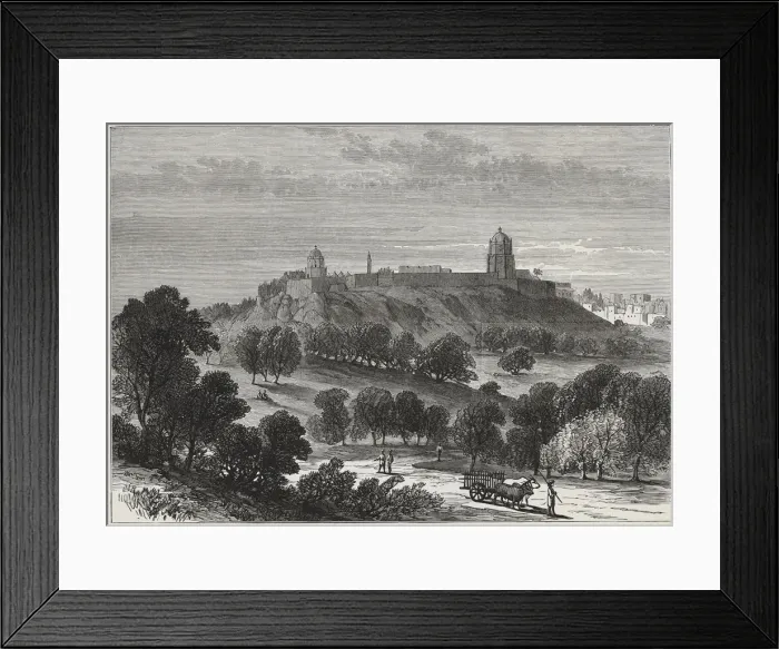 Framed Print : British-Afghan war, Mooltan fort in the Punjaub, India Framed Print : British-Afghan war, Mooltan fort in the Punjaub, India
