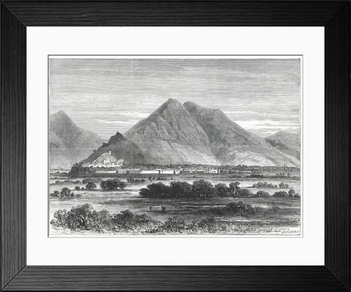 Framed Print : British-Afghan war, Kabul, capital of the territories of Shere Ali in Afghanistan Framed Print : British-Afghan war, Kabul, capital of the territories of Shere Ali in Afghanistan