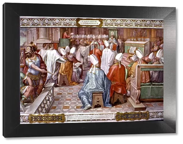 Second Council of Constantinople, held in 553 a. C. under the pontificate of Pope Vigilio