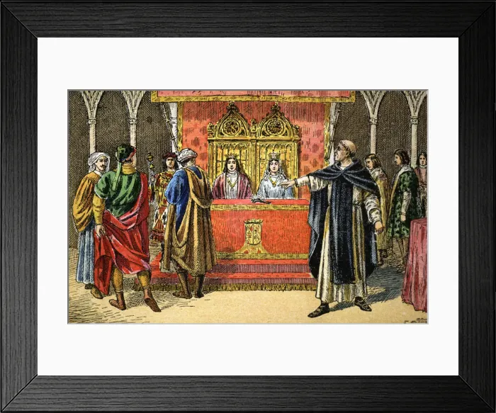 Framed Print : Expulsion of the Jews from the kingdoms of Castile and Aragon by Elizabeth I (edict of March 31 Framed Print : Expulsion of the Jews from the kingdoms of Castile and Aragon by Elizabeth I (edict of March 31