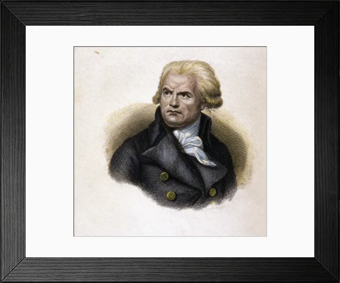 Framed Print : Georges-Jacques Danton (1759-1794), French politician, colored engraving Framed Print : Georges-Jacques Danton (1759-1794), French politician, colored engraving