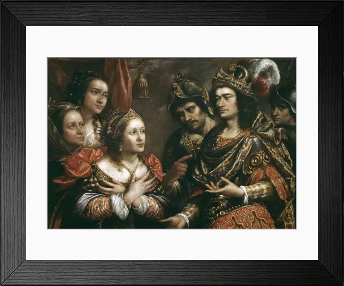 Framed Print : The Family of Darius Darius I (580-486 BC), King of Persia, oil Framed Print : The Family of Darius Darius I (580-486 BC), King of Persia, oil
