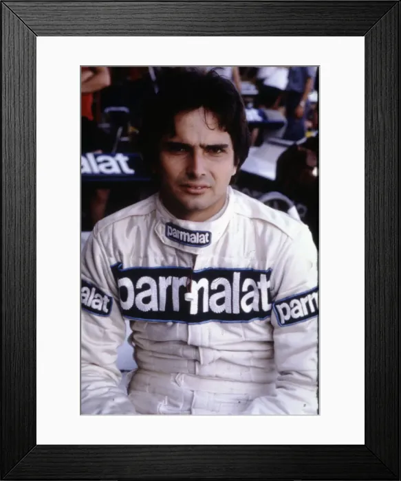 Framed Print : Nelson Piquet, French motorsport racer Framed Print : Nelson Piquet, French motorsport racer