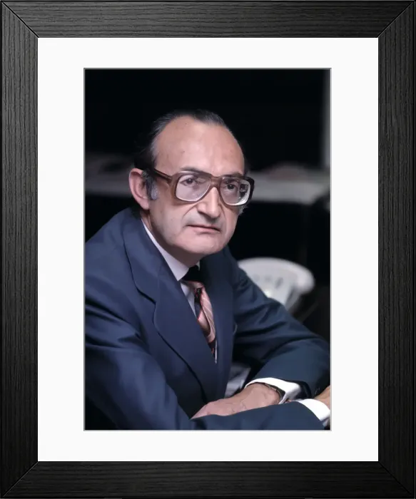 Framed Print : Emilio Romero (1917-2003), Spanish writer and journalist Framed Print : Emilio Romero (1917-2003), Spanish writer and journalist