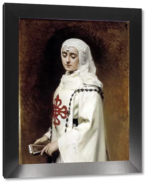 Maria Sverreri (1869-1928), Spanish theater actress, characterized as Dona Ines